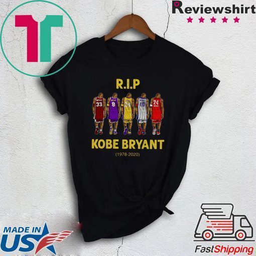 Rip Kobe Bryant Through The Period 1978 2020 Official T-Shirts