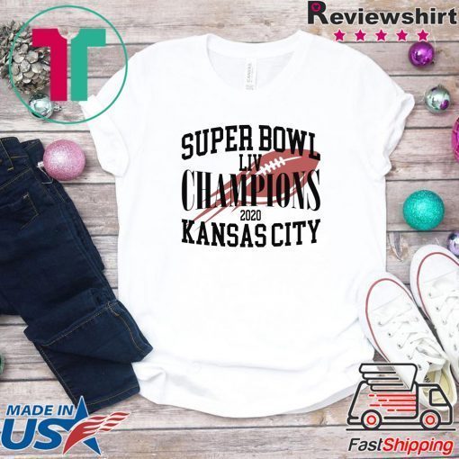 Super Bowl LIV Champions Kansas City Chiefs Football Official T-Shirts