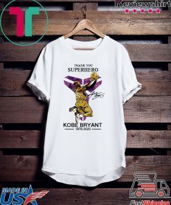 Thank You Superhero Kobe Bryant 1978-2020 Signature Official T-Shirts