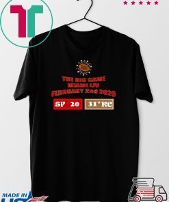 The Big Game Miami Live February 2nd 2020 Football Bowl Game Gift T-Shirts