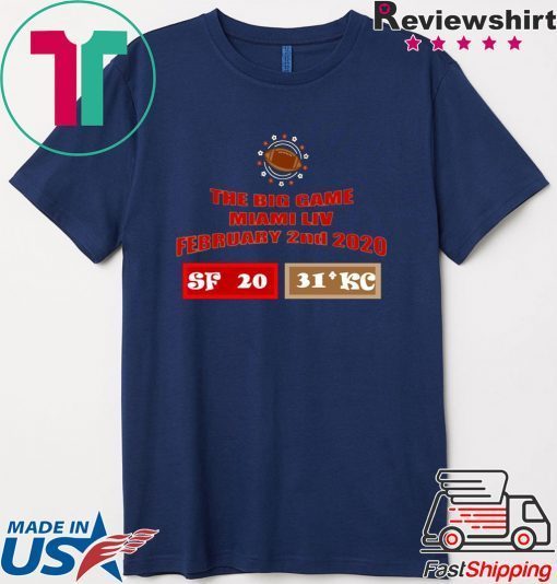 The Big Game Miami Live February 2nd 2020 Football Bowl Game Gift T-Shirts