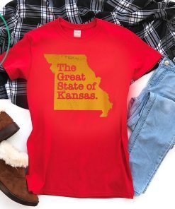 The Great State Of Kansas T-Shirt - Kansas City Chiefs Gift T-Shirts