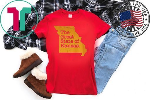 The Great State Of Kansas T-Shirt - Kansas City Chiefs Gift T-Shirts