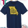 The Great State of Kansas Funny Missouri Distressed Apparel Tee Shirts
