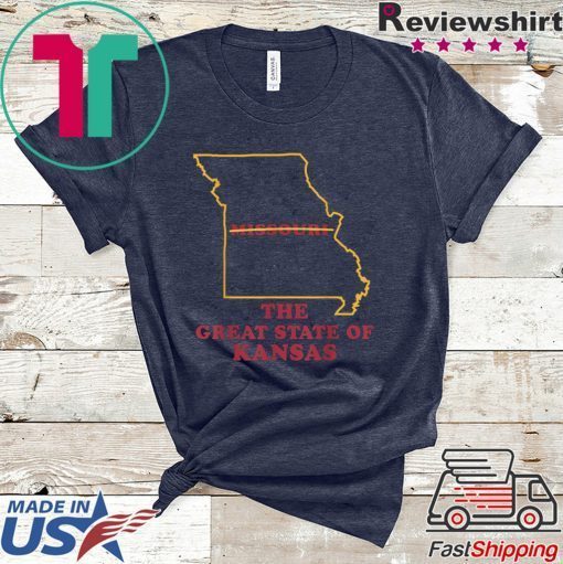 The Great State of Kansas Missouri Funny Marker Correction Gift T-Shirt