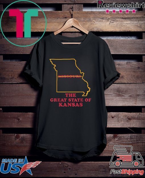 The Great State of Kansas Missouri Funny Marker Correction Gift T-Shirt