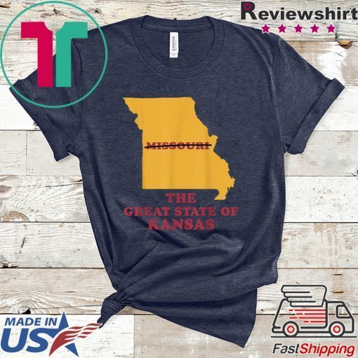 The Great State of Kansas Missouri Funny Marker Correction Gift T-Shirts