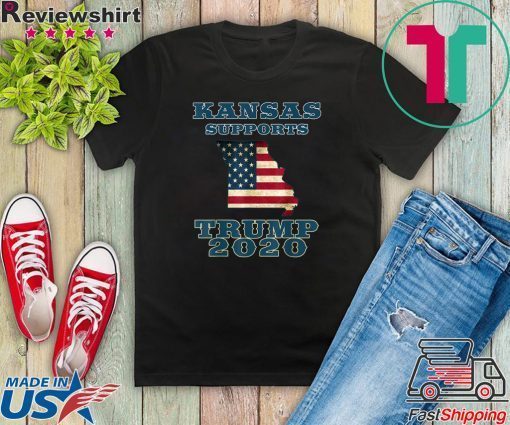 The Great State of Kansas Supports Trump 2020 The Sequel Gift T-Shirt