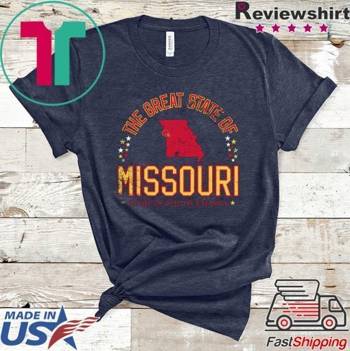 The Great State of Missouri KC Football Gift T-Shirts