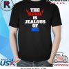 The devil is jealous of me because Jesus loves me unisex tshirt