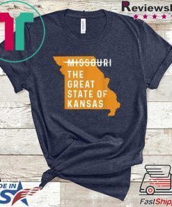 The great State of Kansas Missouri State Gift T-Shirts