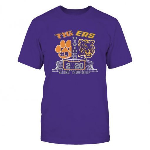 Tigers Divided College Football T-Shirt