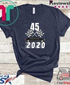 Trump Limo Checkered Flag 2020 Race Gift T-Shirt