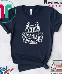 UConn Huskies Navy Basketball Crest Gift T-Shirts