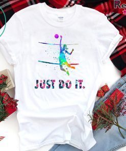 Volleyball Just Do It Florals Gift T-Shirts