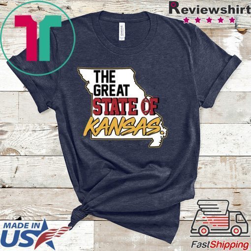 Your Corner Funny The Great State of Kansas American Football Gift T-Shirts