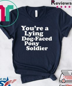 You're a Lying Dog-Faced Pony Soldier Joe Biden Meme Joke Gift T-Shirts