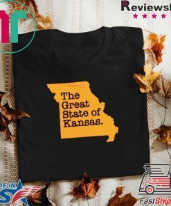 the great state of kansas Kansas city football Gift T-Shirt