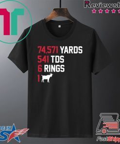 6 Rings 1 GOAT New England Football Gift T-Shirt