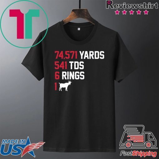 6 Rings 1 GOAT New England Football Gift T-Shirt