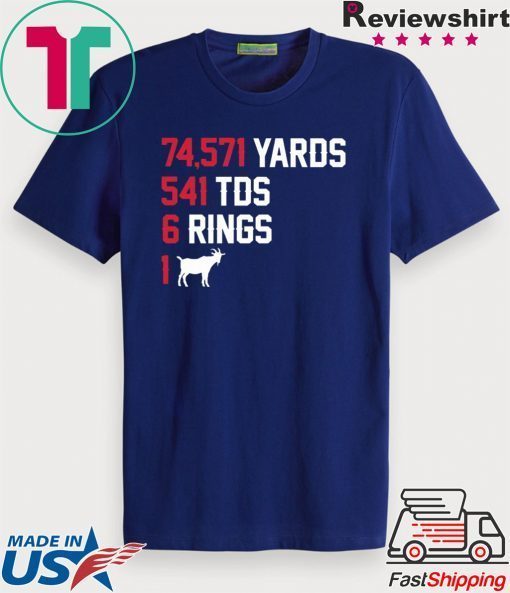 6 Rings 1 GOAT New England Football Gift T-Shirt