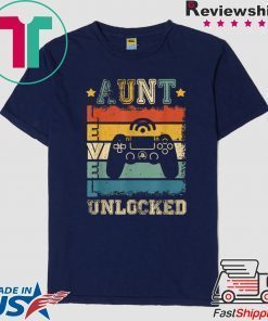 Aunt Level Unlocked Pregnancy Announcement Tee Shirts