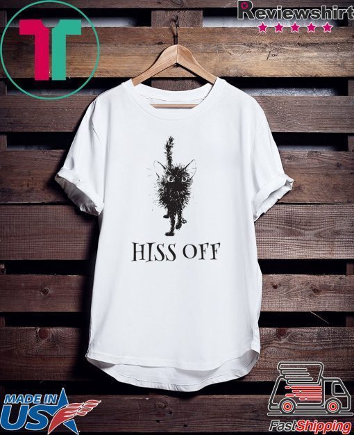 BLack cat hiss off Gift T-Shirt