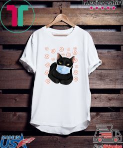 Black cat face mask Gift T-Shirt