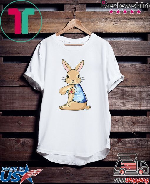 Bunny Tattoos I love mom Gift T-Shirt