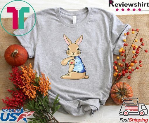 Bunny Tattoos I love mom Gift T-Shirt