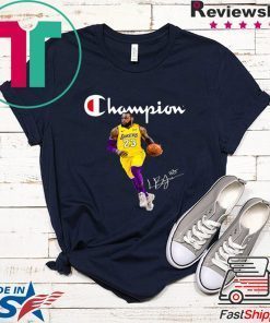 Champions Lebron Jame signatures Gift T-Shirt