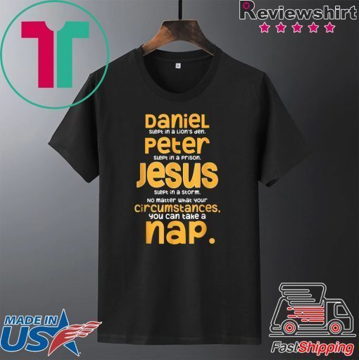 Christian Humor Napping Lovers Jesus Takes a Nap Gift T-Shirt