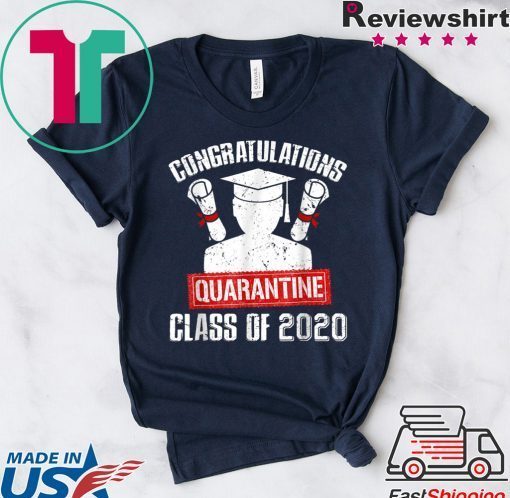 Class Of 2020 Graduating Class In Quarantine Vintage Gift T-Shirt