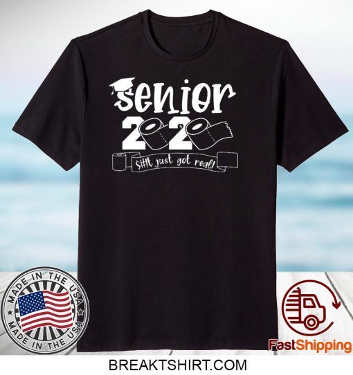 Class Of 2020 Graduation Senior 2020 Toliet Paper Gift T-Shirt