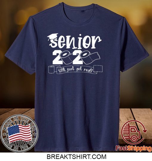 Class Of 2020 Graduation Senior 2020 Toliet Paper Gift T-Shirt