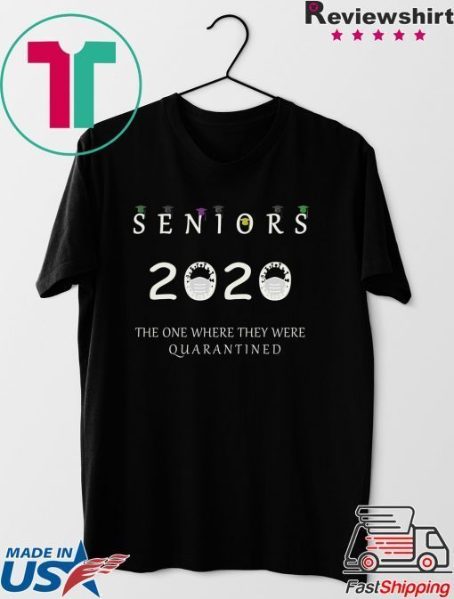 Class Of 2020 Graduation Senior Funny Quarantine - Senior 2020 Shit Gettin Real Gift T-Shirt