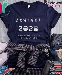 Class Of 2020 Graduation Senior Funny Quarantine - Senior 2020 Shit Gettin Real Gift T-Shirt