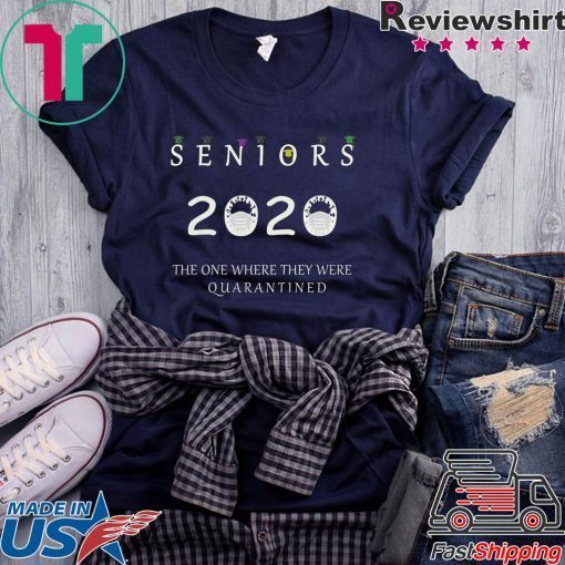 Class Of 2020 Graduation Senior Funny Quarantine - Senior 2020 Shit Gettin Real Gift T-Shirt