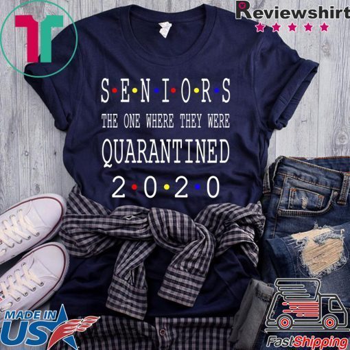 Class Of 2020 Graduation Senior Funny Quarantine - Senior 2020 Shit Getting Real Gift T-Shirt