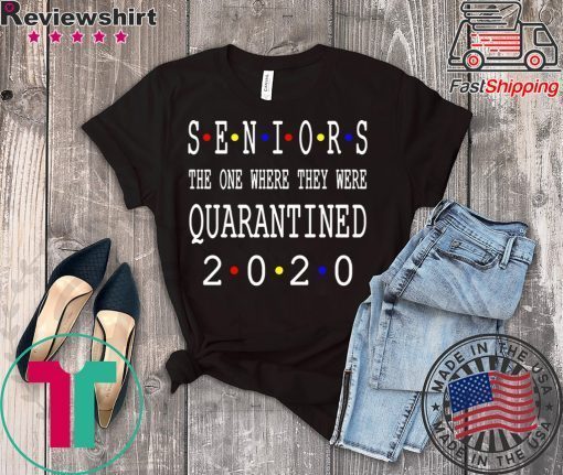 Class Of 2020 Graduation Senior Funny Quarantine Senior 2020 Shit Getting Real Limited T-Shirt