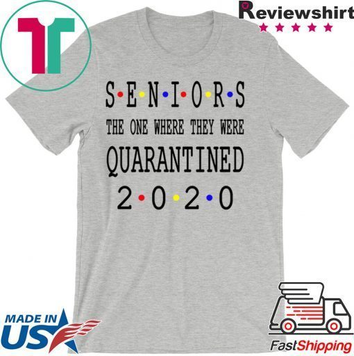 Class Of 2020 Graduation Senior Funny Quarantine Senior 2020 Shit Getting Real Official T-Shirt