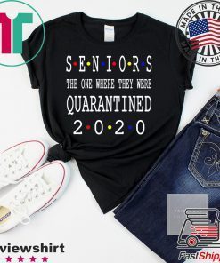 Class Of 2020 Graduation Senior Funny Quarantine -Senior Class of 2020 Shit Is Gettin' Real Graduate Gift T-Shirt