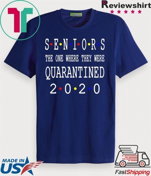 Class Of 2020 Graduation Senior Funny Quarantine -Senior Class of 2020 Shit Is Gettin' Real Graduate Gift T-Shirt