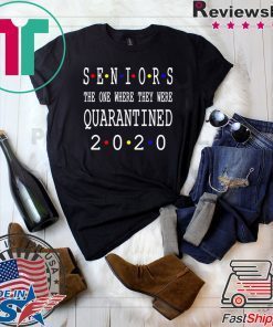 Class Of 2020 Graduation Senior Funny Quarantine T-Shirt - Senior Class of 2020 Shit Is Gettin' Real Gift T-Shirt