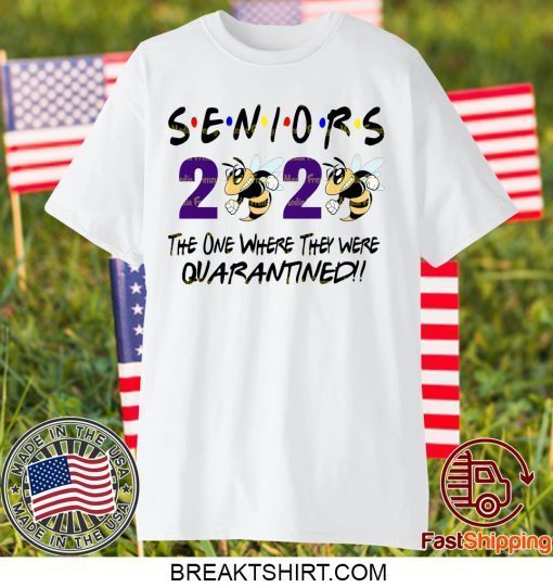 Class Of 2020 Quarantined Senior Friends Class of 2020 Funny Graduation Official T-Shirt