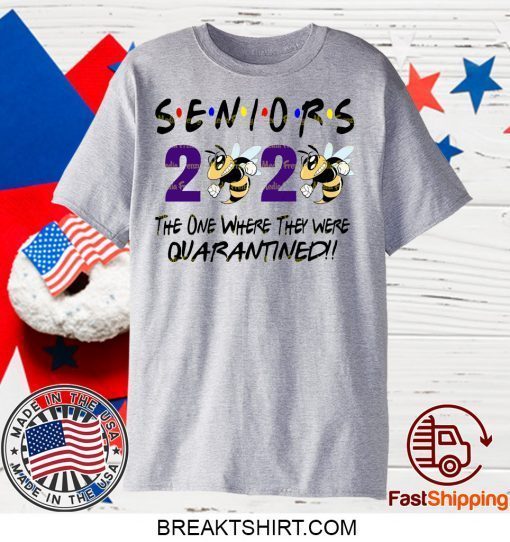 Class Of 2020 Quarantined Senior Friends Class of 2020 Funny Graduation Official T-Shirt