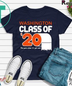 Class Of 2020 Toilet Paper Senior Washington Gift T-Shirt