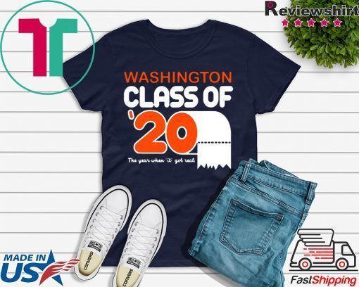 Class Of 2020 Toilet Paper Senior Washington Gift T-Shirt