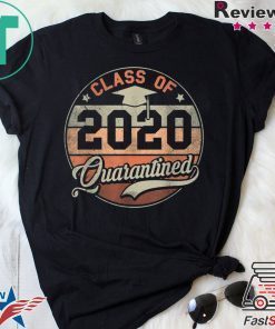 Class of 2020 Quarantine Funny Graduation Vintage Gift Tee Shirts