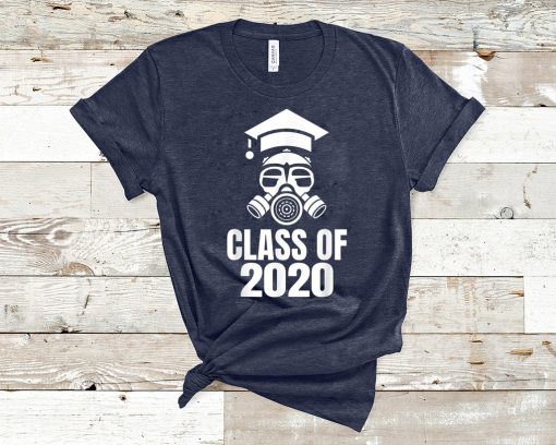 Class of 2020 Quarantine Seniors Gas Mask Gift T-Shirt